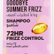 PANTENE Shampoo 400ML GOODBYE SUMMER FRIZZ PANTENE Shampoo 400ML GOODBYE SUMMER FRIZZ