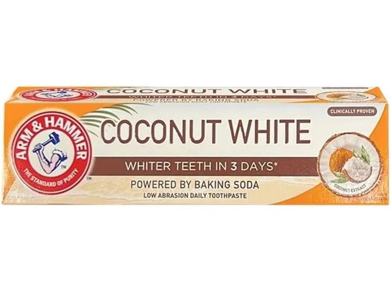 ARM & HAMMER TOOTH PASTE COCONUT WHITE 75ML ARM & HAMMER TOOTH PASTE COCONUT WHITE 75ML