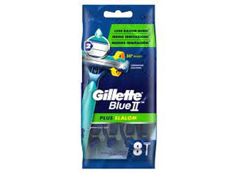 GILT BLUE2 PLUS SLALOM 8RAZORS GILT BLUE2 PLUS SLALOM 8RAZORS