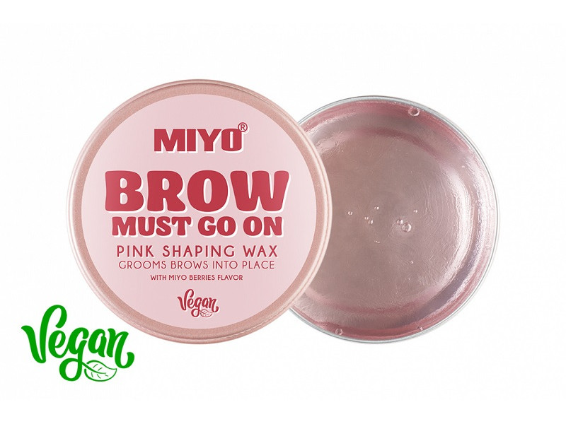 MIYO BROW MUST GO NO PINK SHAPING WAX MIYO BROW MUST GO NO PINK SHAPING WAX