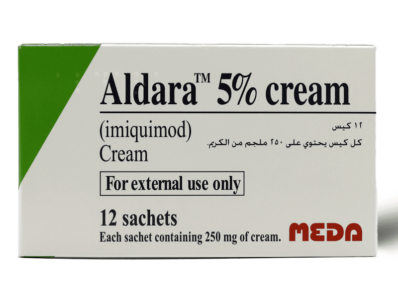 ALDARA 5% CREAM 250MG 12 SACH ALDARA 5% CREAM 250MG 12 SACH