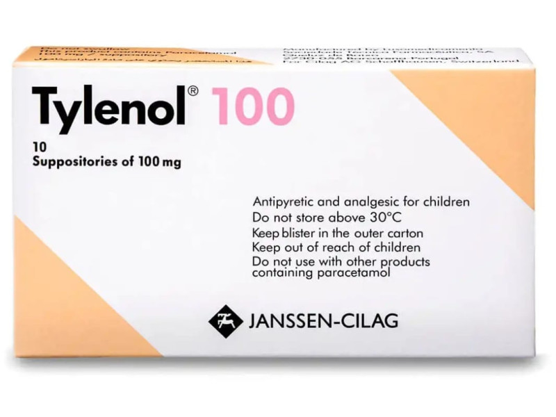 تايلينول 100 ملجم 10 تحاميل تايلينول 100 ملجم 10 تحاميل