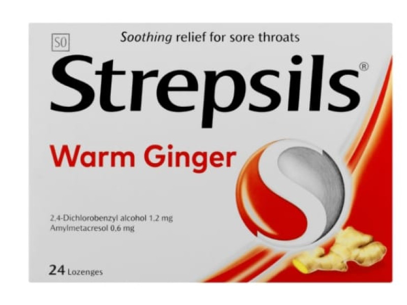 STREPSILS WARM GINGER 24 LOZENGES