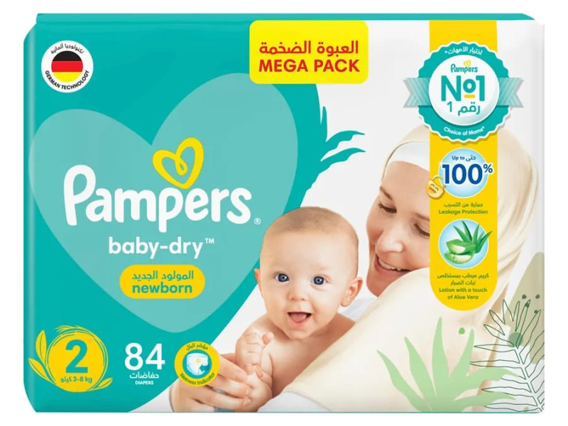 PAMPERS NO2 JUMPO PACK 2*84 PAMPERS NO2 JUMPO PACK 2*84