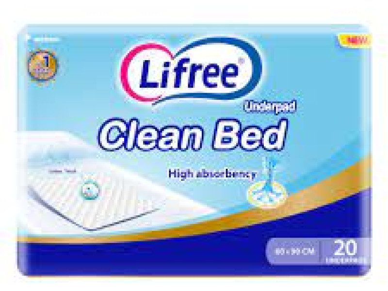 LIFREE CLEAN BED UNDERPAD 2X20 LIFREE CLEAN BED UNDERPAD 2X20