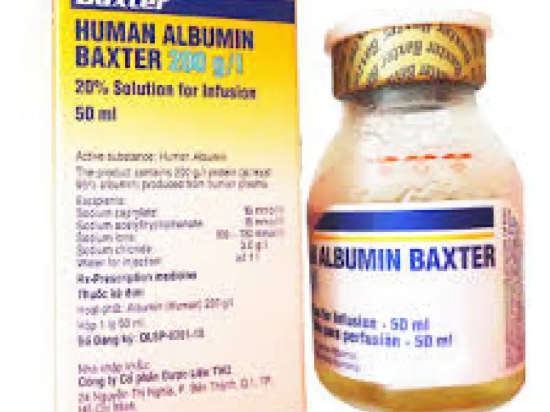HUMAN ALBUMIN 200G/1 BAXTER 50ML HUMAN ALBUMIN 200G/1 BAXTER 50ML