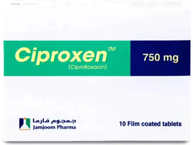 سيبروكسين 750 ملغ 10 اقراص سيبروكسين 750 ملغ 10 اقراص