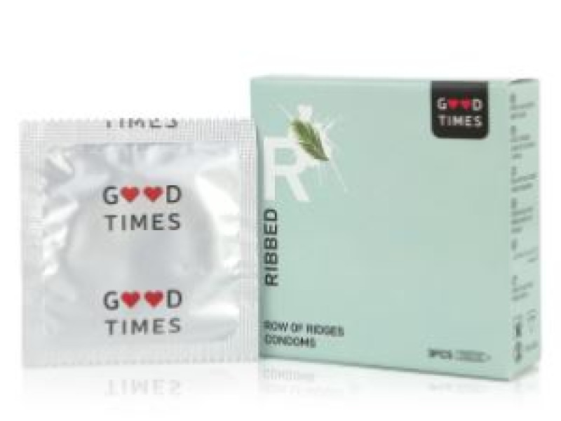GOOD TIMES 3 CONDOMS RIBBED