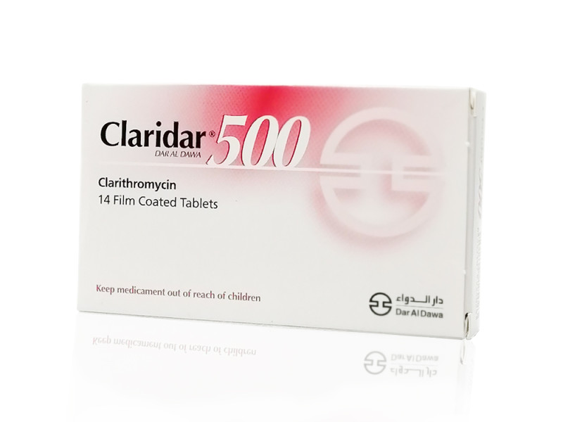 CLARIDAR 500 MG 14 TAB