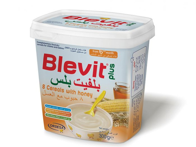BLEVIT 8 CEREALS HONEY WITH MILK 900GM BLEVIT 8 CEREALS HONEY WITH MILK 900GM