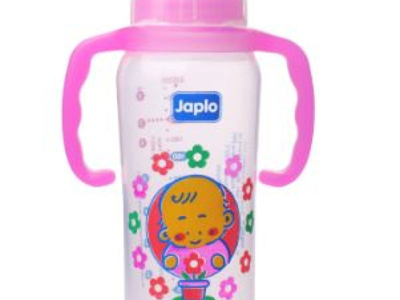 JAPLO 240ML 77-76 FEDDING BOTTLE (W) HANDLE