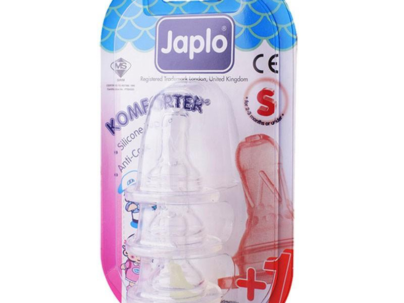JAPLO KOMFORT (S) NIPPLES 3PCS JAPLO KOMFORT (S) NIPPLES 3PCS