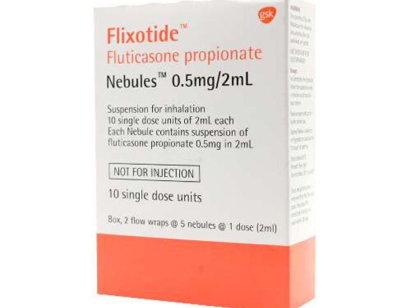 FLIXOTIDE NEB 05MG/2ML 10 AMPOULES