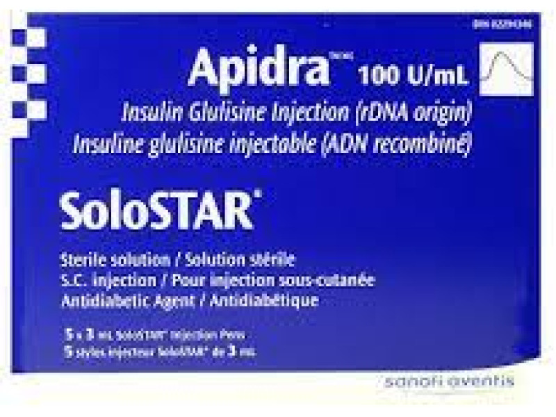 APIDRA SOLO STAR 5PENS 3ML APIDRA SOLO STAR 5PENS 3ML