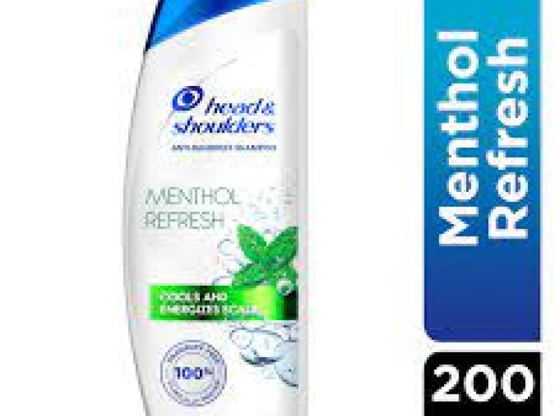 head & shoulders Shampoo REFRESH MENTHOL 200ML 101098 head & shoulders Shampoo REFRESH MENTHOL 200ML 101098