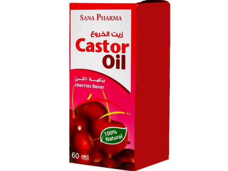 زيت خروع بطعم الكريز 60مل زيت خروع بطعم الكريز 60مل