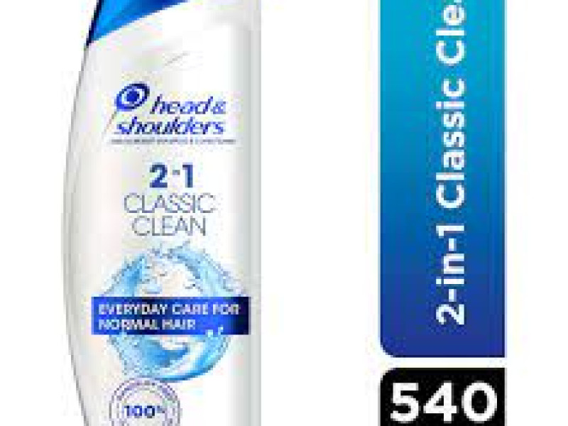 head & shoulders Shampoo CLASSIC CLEAN 2 IN 1 540ML head & shoulders Shampoo CLASSIC CLEAN 2 IN 1 540ML