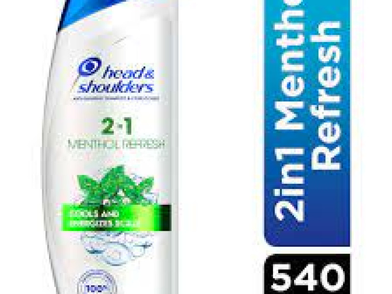 head & shoulders Shampoo MENTHOL REFRESH 2IN1 540ML head & shoulders Shampoo MENTHOL REFRESH 2IN1 540ML