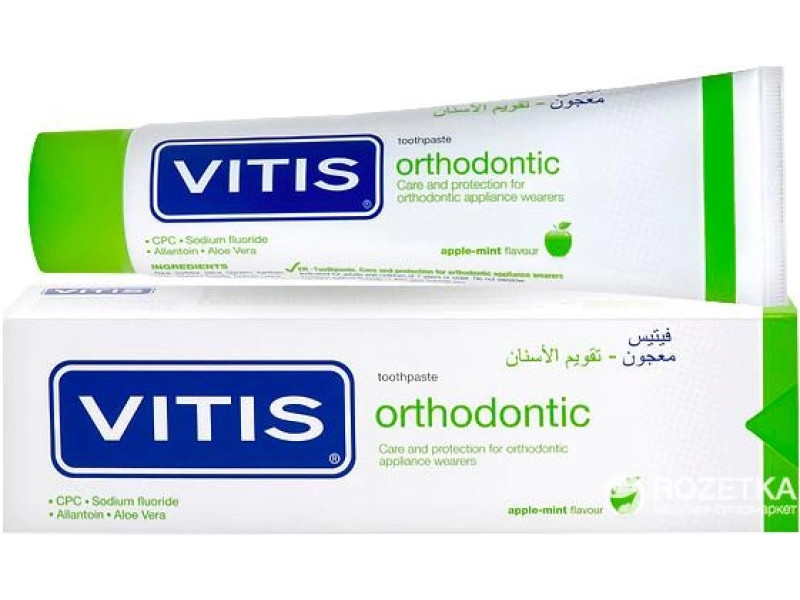 VITIS Toothpaste ORTHODONTIC APPILE-MINT 100ML VITIS Toothpaste ORTHODONTIC APPILE-MINT 100ML